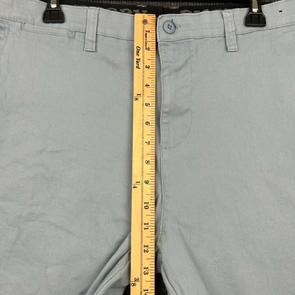 Rugby University Men's 38W Chino Shorts Light Blue Preppy Beach Travel Casual - Picture 12 of 14